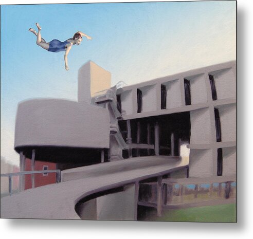 Boston Metal Print featuring the painting Over The Carpenter Center by Tim Murphy