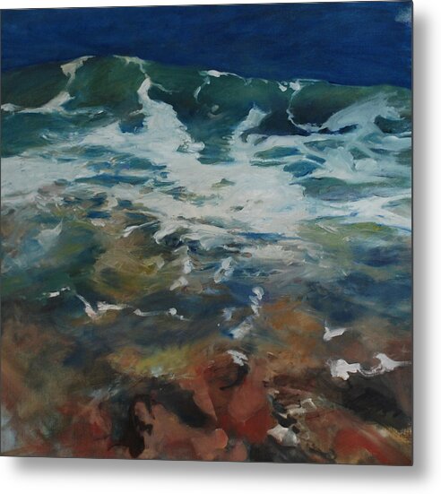 Seascape Metal Print featuring the painting Sea Level by Marilyn Muller