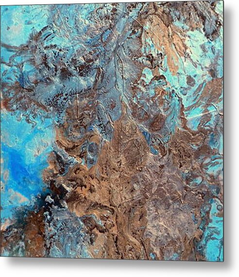 Zen Wall Art Metal Print featuring the painting Imagine by Holly Anderson