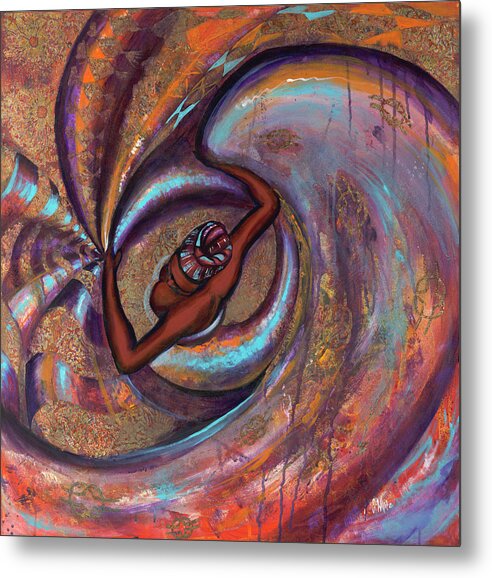 Wisdom Metal Print featuring the painting Wisdom Knot by Jerome White