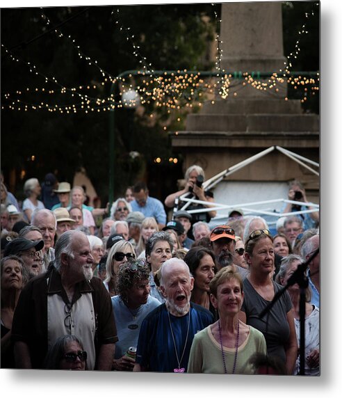 Santa Fe Metal Print featuring the photograph Santa Fe Bandstand by Al White