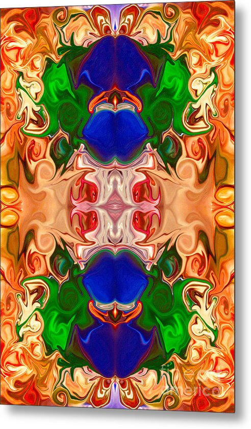 2x3 (4x6) Metal Print featuring the digital art Merging Consciousness With Abstract Artwork by Omaste Witkowski by Omaste Witkowski