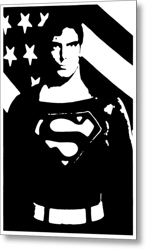 Comic Art Metal Print featuring the digital art Waiting For Superman #2 by Saad Hasnain