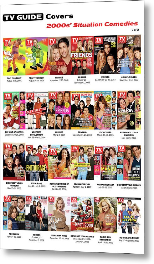 Tvgc Metal Print featuring the photograph TV Guide 2000s Situation Comedies #1 by TV Guide Everett Collection