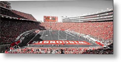 Camp Metal Print featuring the photograph 0813 Camp Randall Stadium Panorama by Steve Sturgill