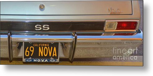 Muscle Metal Print featuring the photograph 69 Nova 3 by Bob Sample