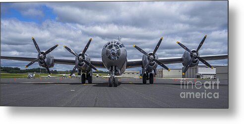 Plane Metal Print featuring the photograph B29 superfortress by Steven Ralser