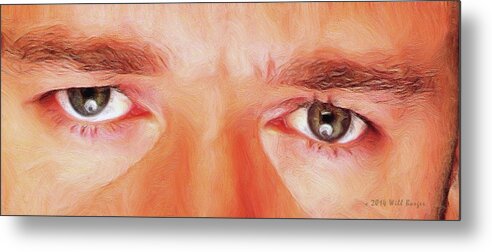 Eyes Metal Print featuring the painting Eyes That Have It Nbr 101 by Will Barger