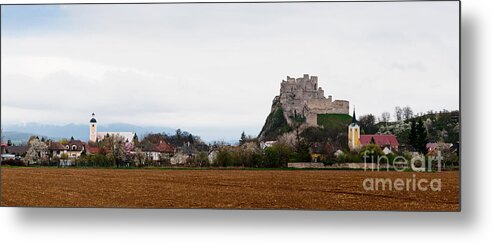 Castle Metal Print featuring the photograph Hrad Beckov in Slovakia by Les Palenik