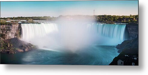 Scenics Metal Print featuring the photograph Long Exposure Of Horseshoe Falls Of by D3sign
