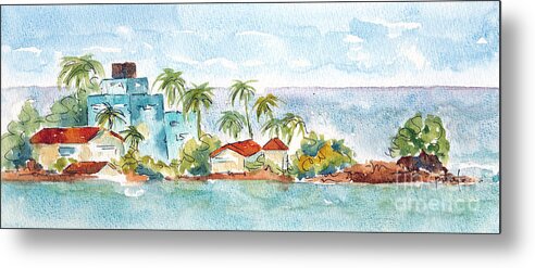 Impressionism Metal Print featuring the painting Puerto Limon Point by Pat Katz