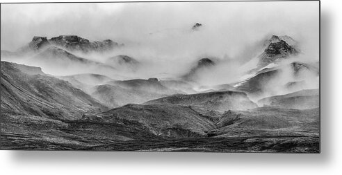 Sky Metal Print featuring the photograph Ramble thru the Mountains II by Jon Glaser