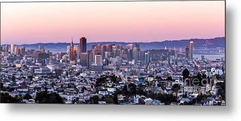 Downtown Metal Print featuring the photograph Sunset Cityscape by Kate Brown