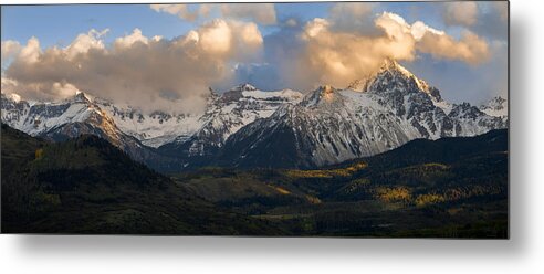 Rocky Metal Print featuring the photograph Sunset on Mt. Sneffels by Aaron Spong