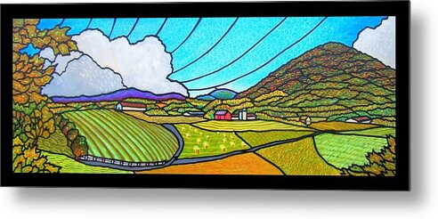 Autumn Metal Print featuring the painting Valley View by Jim Harris