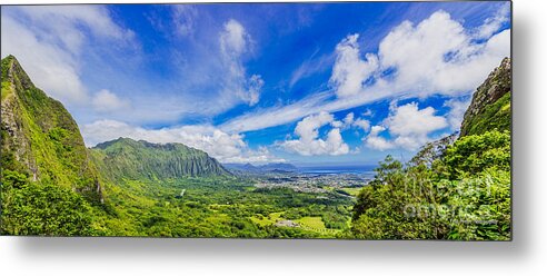 Pali Lookout Metal Print featuring the photograph View From the Pali Lookout by Aloha Art