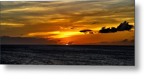 Sunset Metal Print featuring the photograph Watching the sun set in Barbados by Craig Bowman