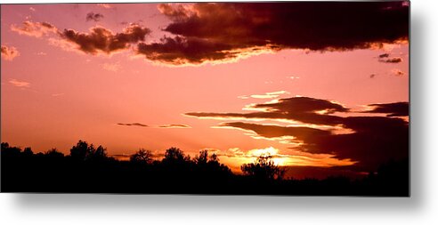 Sunset Metal Print featuring the photograph Arizona Sunset by Mickey Clausen