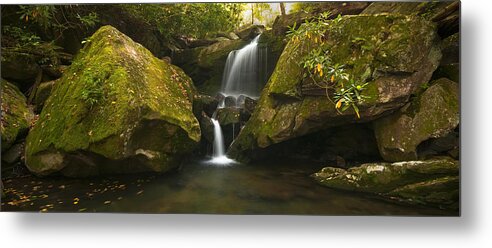 Waterfall Metal Print featuring the photograph Mossy Falls by Ryan Heffron