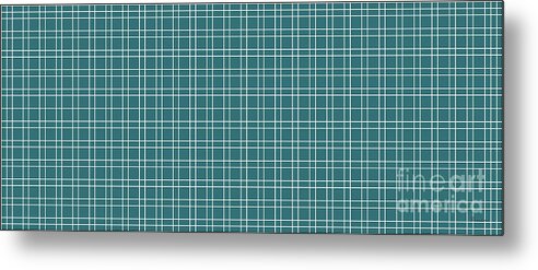 Abstract Metal Print featuring the painting 23c3 Abstract Geometric Digital Art Blue Green by Ricardos Creations