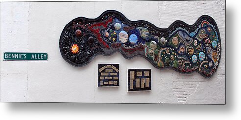 Mosaic Metal Print featuring the photograph Bennie's Alley Mosaic by DB Hayes