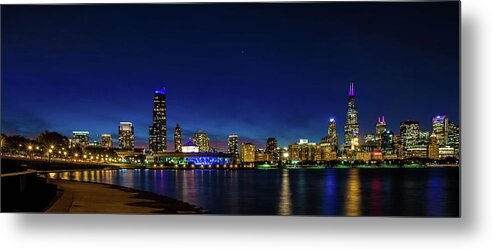 Chicago Skyline Metal Print featuring the photograph Chicago from Adler Planetarium by April Reppucci
