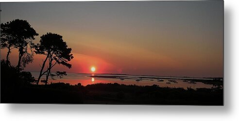 Sunrise Metal Print featuring the photograph Daybreak in Edgartown by Lori Ippolito