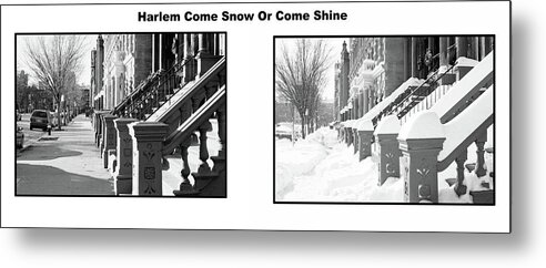 Harlem Summer Winter Metal Print featuring the photograph Harlem Summer Winter by William Kimble