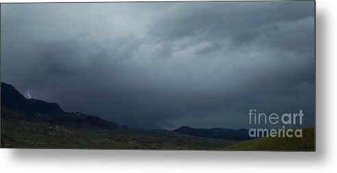 Lightning Metal Print featuring the photograph Lightning-Signed-#8890 by J L Woody Wooden