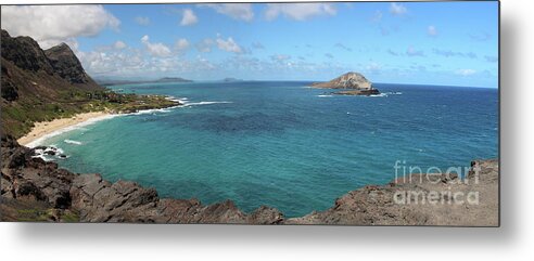 Makapuu Point Lookout Metal Print featuring the photograph Mahapuu Lookout 2 by Cheryl Del Toro