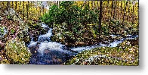 Landscape Metal Print featuring the photograph Mill Creek in Fall #4 by Joe Shrader