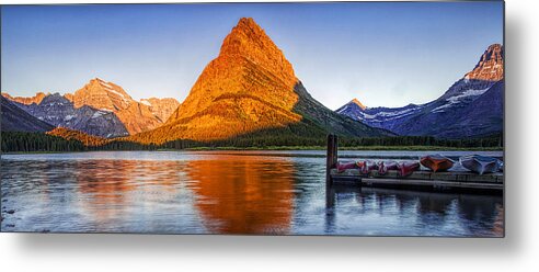 Mountain Metal Print featuring the photograph Morning Panorama by Andrew Soundarajan