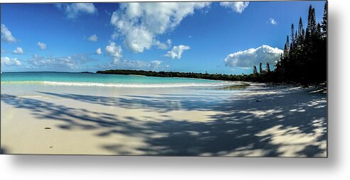 Panorama Metal Print featuring the photograph Morning shadows Ile des Pins by Dorothy Darden