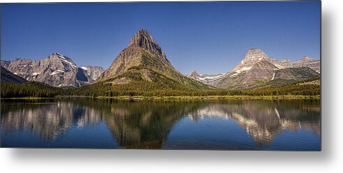 National Park Metal Print featuring the photograph Mountain Reflection Panorama by Andrew Soundarajan