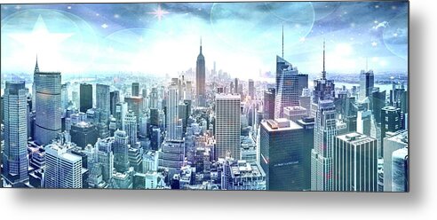 Empire State Building Metal Print featuring the photograph New York Fairytales by Az Jackson