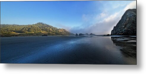 Clouds Metal Print featuring the photograph Pacific Panorama by Debra and Dave Vanderlaan