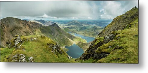 Snowdon Metal Print featuring the photograph Pano Snowdonia by Nick Bywater