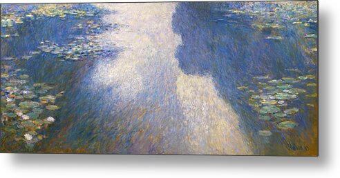 Tranquility Metal Print featuring the painting Pond Monet by Valeriy Mavlo