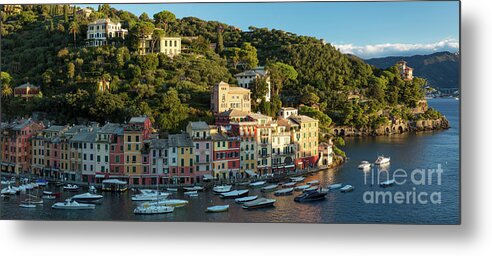 Portofino Metal Print featuring the photograph Portofino Morning Panoramic by Brian Jannsen