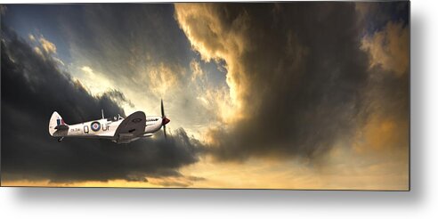 Spitfire Metal Print featuring the photograph Spitfire by Meirion Matthias