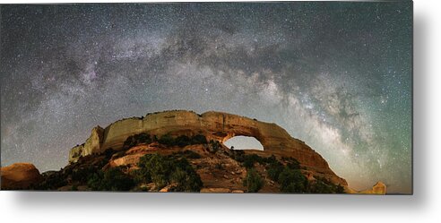 Wilson's Arch Metal Print featuring the photograph The Arch Over the Arch by Hal Mitzenmacher