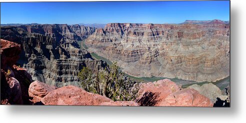 Grand Canyon Metal Print featuring the photograph The Grand Canyon Panorama by Andy Myatt