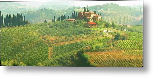 Europe Metal Print featuring the photograph Val d'Orcia Jewel of Tuscany by Vicki Hone Smith