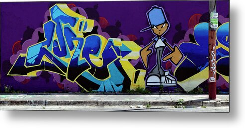 Graffiti Metal Print featuring the photograph Vibrant Dude by Keith Armstrong