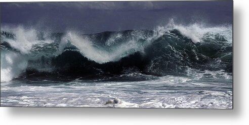 Violent Surf Metal Print featuring the photograph Violent Surf by Frank Wilson