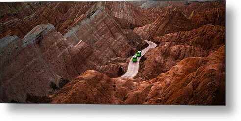 Rocks Metal Print featuring the photograph Colored Rocks by Wangyf6483