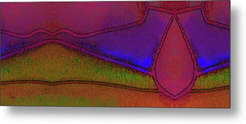 Compartmentalization Metal Print featuring the digital art Compartmentalization by Tina Lavoie