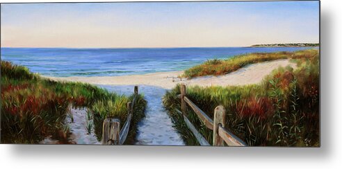 Cape Cod Metal Print featuring the painting Long Beach, Centerville by Jonathan Gladding