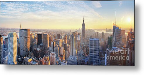 Manhattan Metal Print featuring the photograph New York City by Conceptual Images/science Photo Library