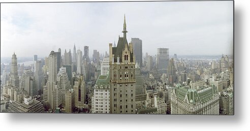 Building Exterior Metal Print featuring the photograph New York Skyline by Dmitri Kessel